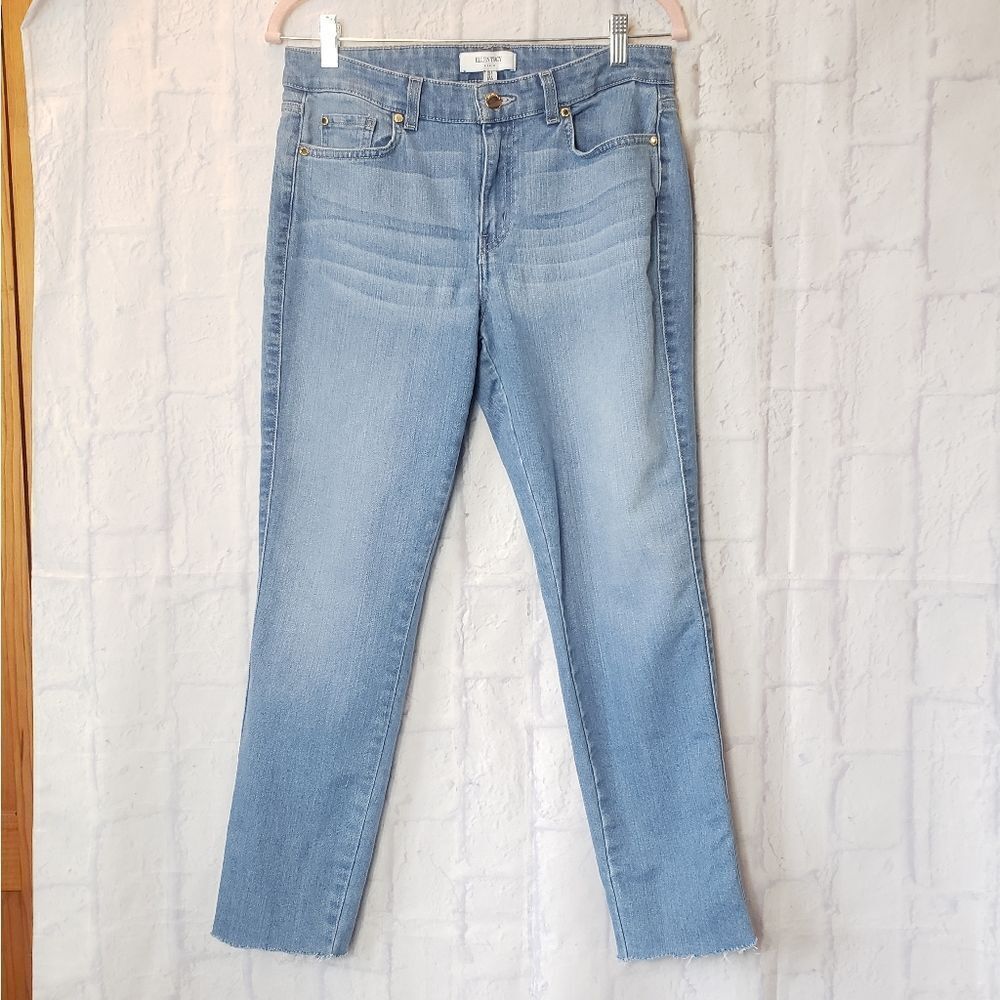 ELLEN TRACY The Skinny Ankle Jeans Light Wash 8